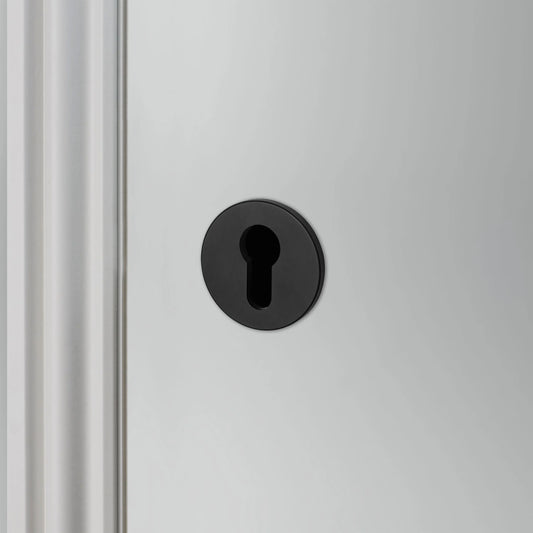 EURO CYLINDER KEY ESCUTCHEON / WELDERS BLACK