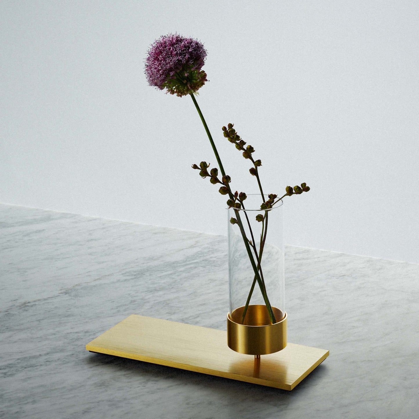 MACHINED / VASE / BRASS