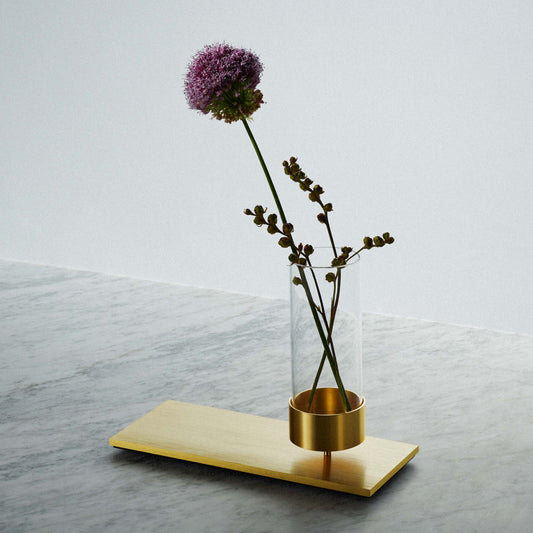 MACHINED / VASE / BRASS