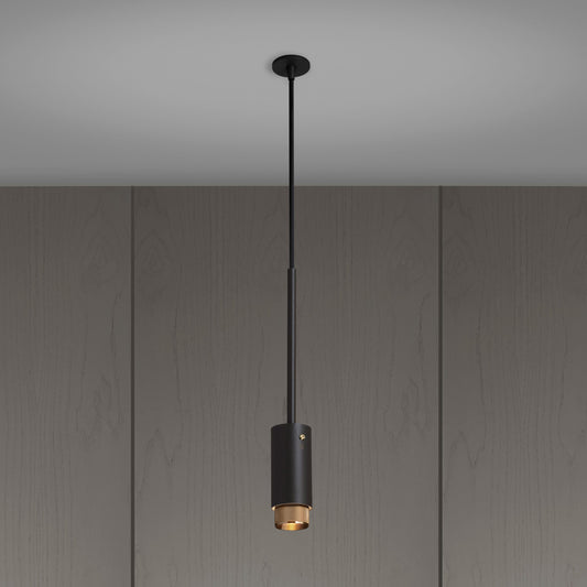 EXHAUST PENDANT / LINEAR  / GRAPHITE / BRASS