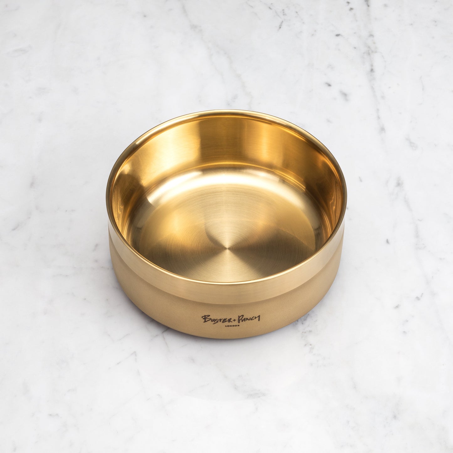 DOG BOWL / LARGE / BRASS