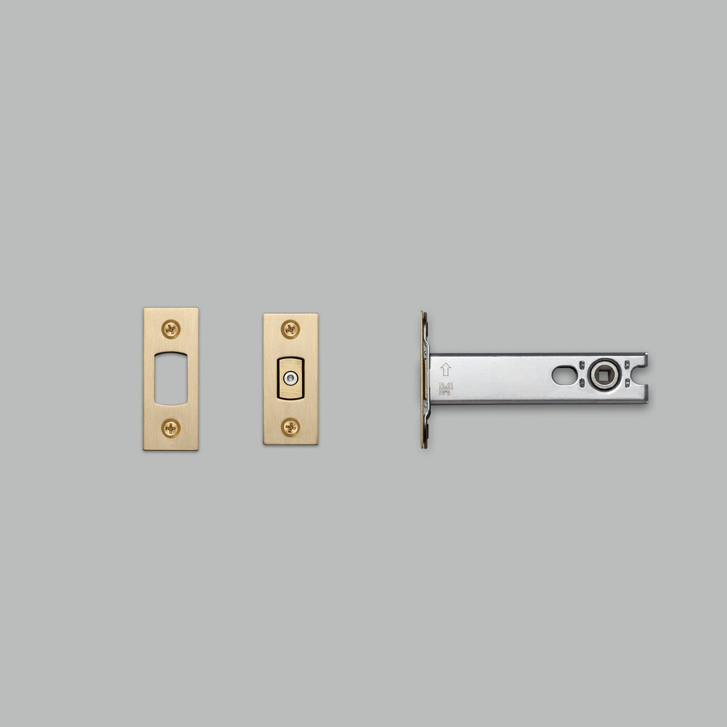 DEADBOLT LATCH / THUMBTURN LOCK / 82MM / BRASS