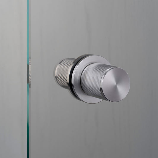 FIXED DOOR KNOB / DOUBLE-SIDED / LINEAR / STEEL