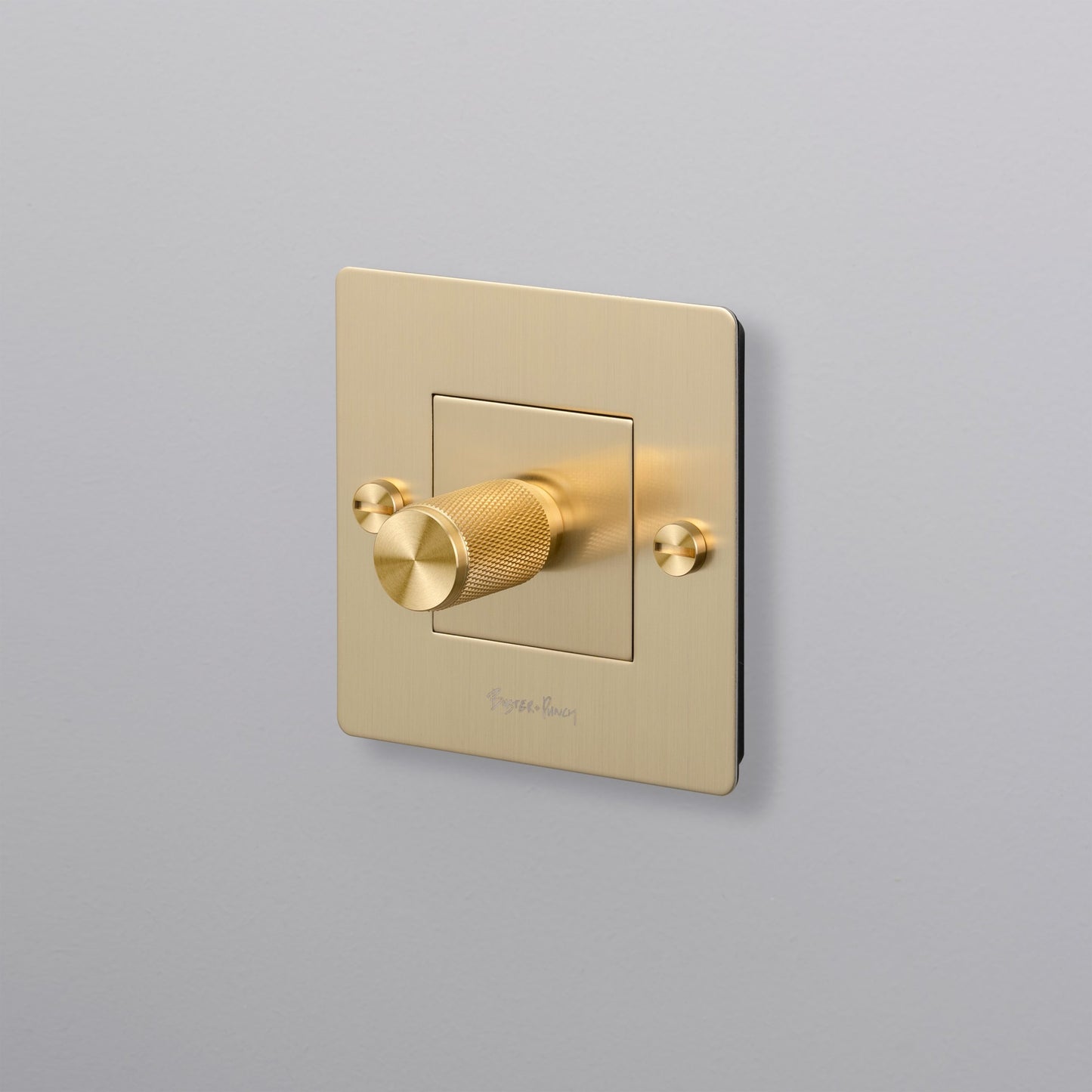 EU 1G DIMMER / 100W LED / 2 WAY / BRASS