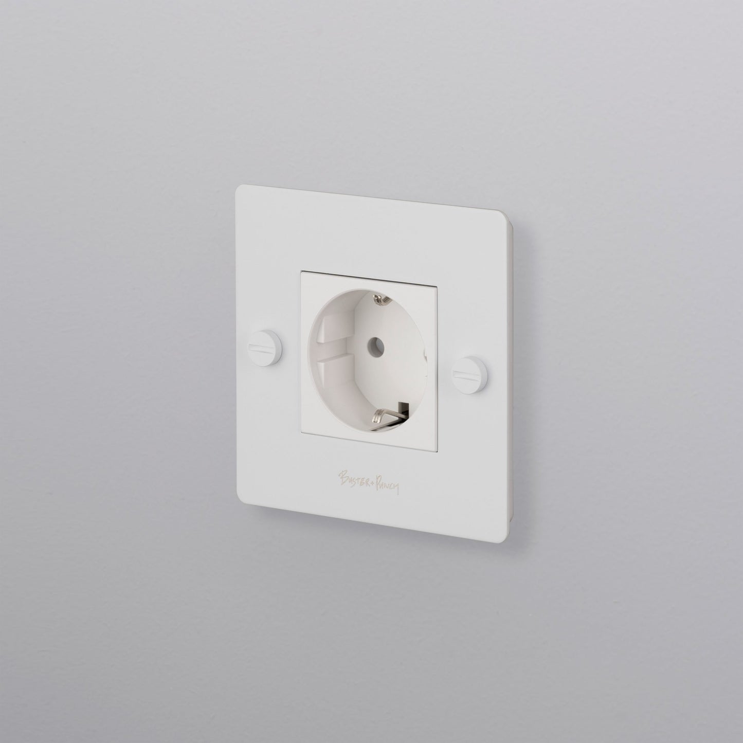 EU 1G SOCKET / SCHUKO TYPE F / WHITE