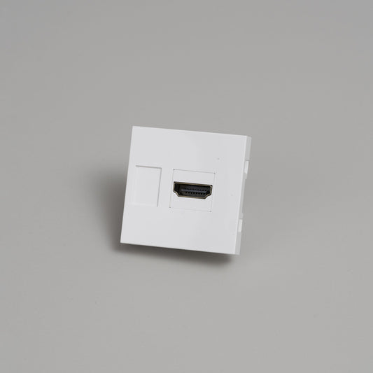 HDMI MODULE / 45 MM / WHITE