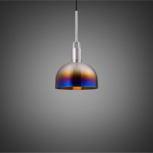 FORKED PENDANT / SHADE / MEDIUM / BURNT STEEL