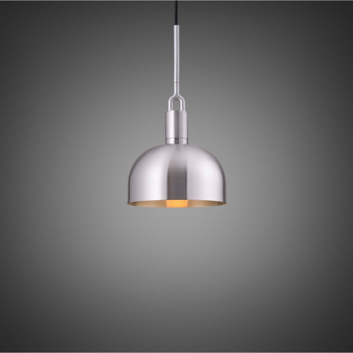 FORKED PENDANT / SHADE / MEDIUM / STEEL