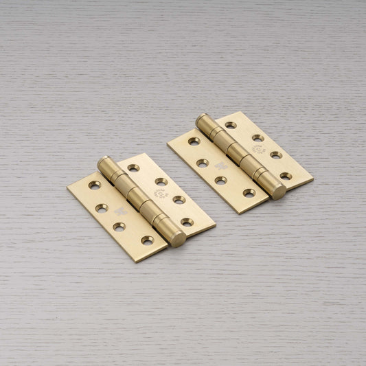 DOOR HINGE / 102 x 76 x 3 MM / BRASS