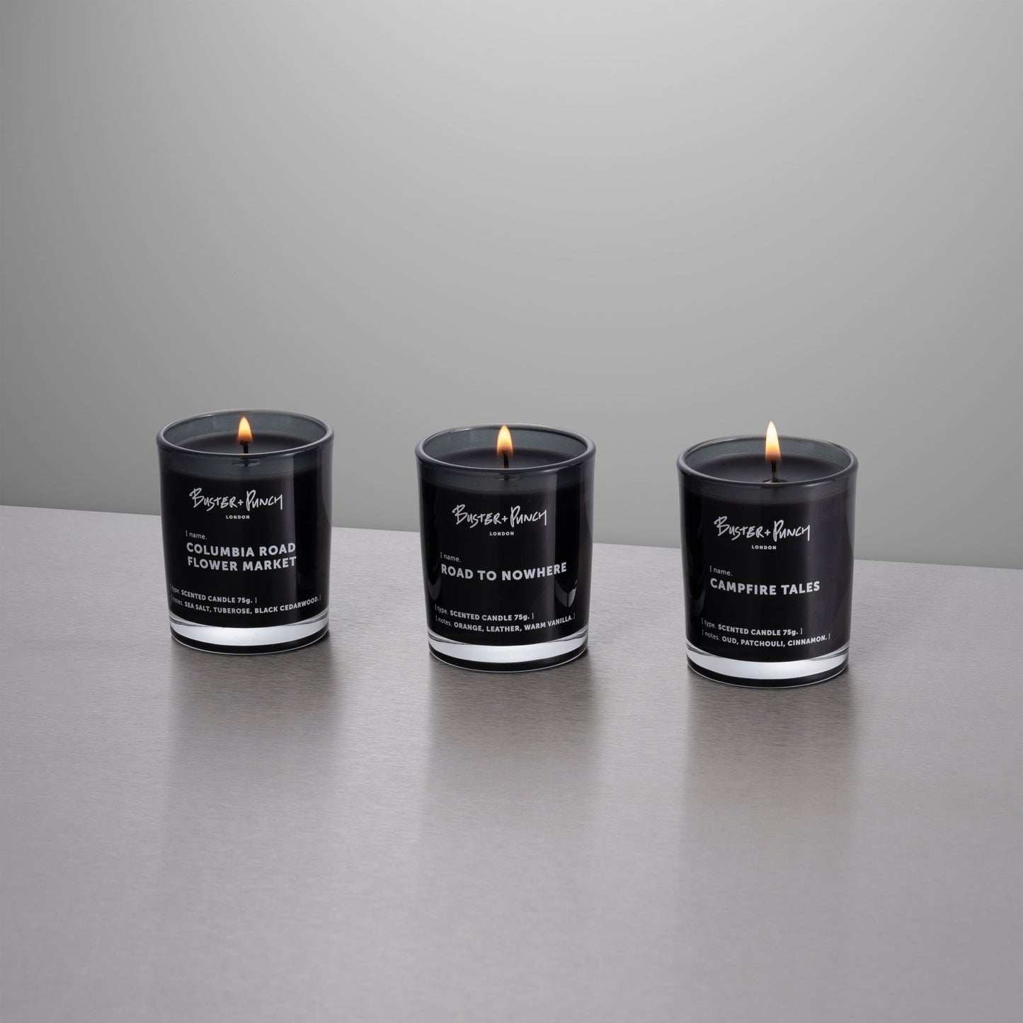 ROAD TO NOWHERE COLLECTION / SCENTED CANDLE SET / 75g X 3