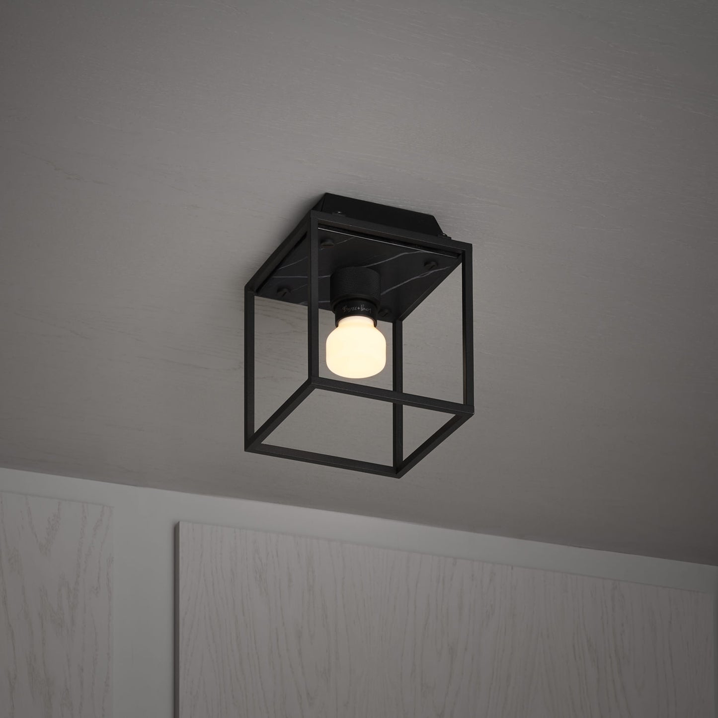 CAGED CEILING / SMALL / BLACK MARBLE